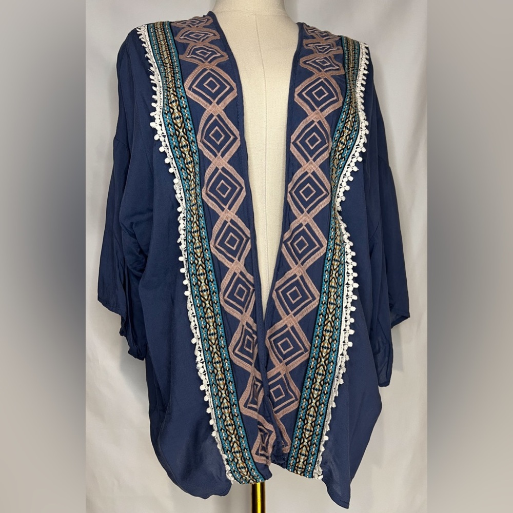 Umgee Navy Blue Kimono Size Small/Medium